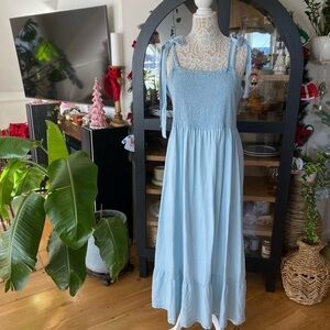 Denim maxi dress nwot